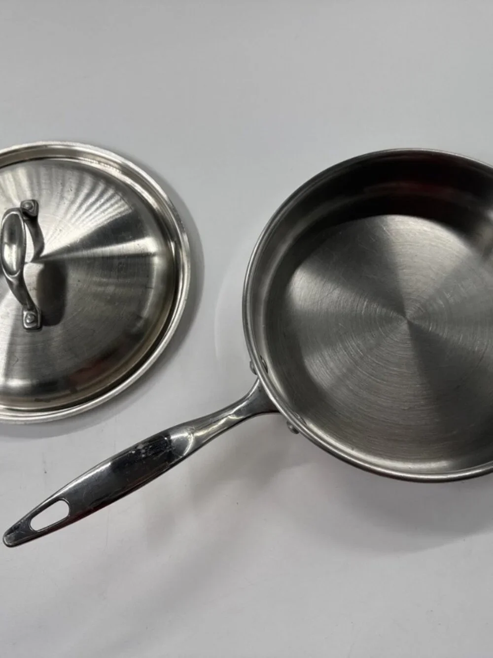 Revere Ware 10 inch Frying Pan Skillet SX Copper Bottom Stainless Steel Heavy